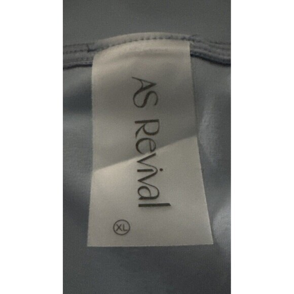 AS Revival BLUE Long Sleeve Athletic Golf Tennis Dress Stretchy Zipper Shorts XL - Picture 6 of 8